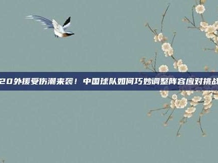 720外援受伤潮来袭！中国球队如何巧妙调整阵容应对挑战？