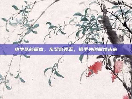 小牛队新篇章，东契奇领军，携手共创辉煌未来