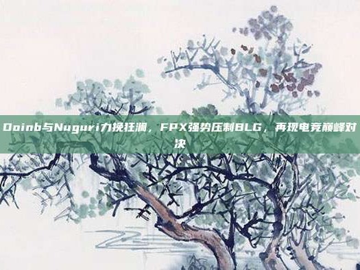 Doinb与Nuguri力挽狂澜，FPX强势压制BLG，再现电竞巅峰对决