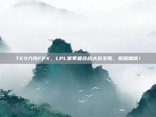 TES力克FPX，LPL赛季最终战大获全胜，荣耀加冕！