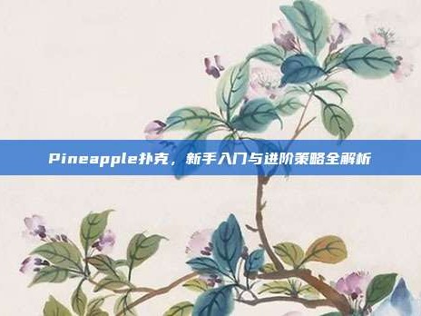 Pineapple扑克，新手入门与进阶策略全解析