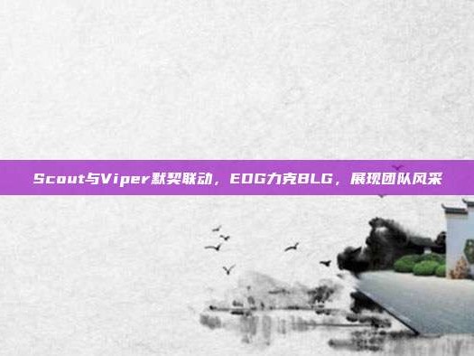 Scout与Viper默契联动，EDG力克BLG，展现团队风采