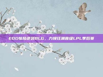 EDG惊险逆袭BLG，力挽狂澜晋级LPL季后赛