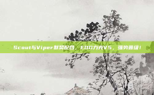 Scout与Viper默契配合，EDG力克V5，强势晋级！