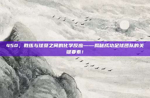 450，教练与球员之间的化学反应——揭秘成功足球团队的关键要素！