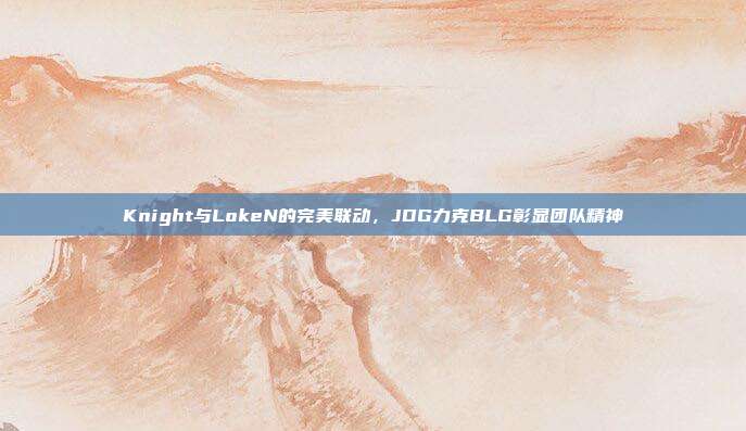 Knight与LokeN的完美联动，JDG力克BLG彰显团队精神