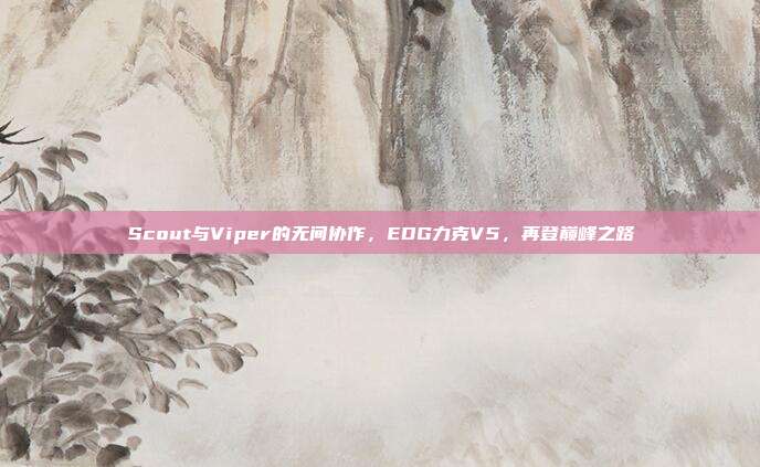 Scout与Viper的无间协作，EDG力克V5，再登巅峰之路